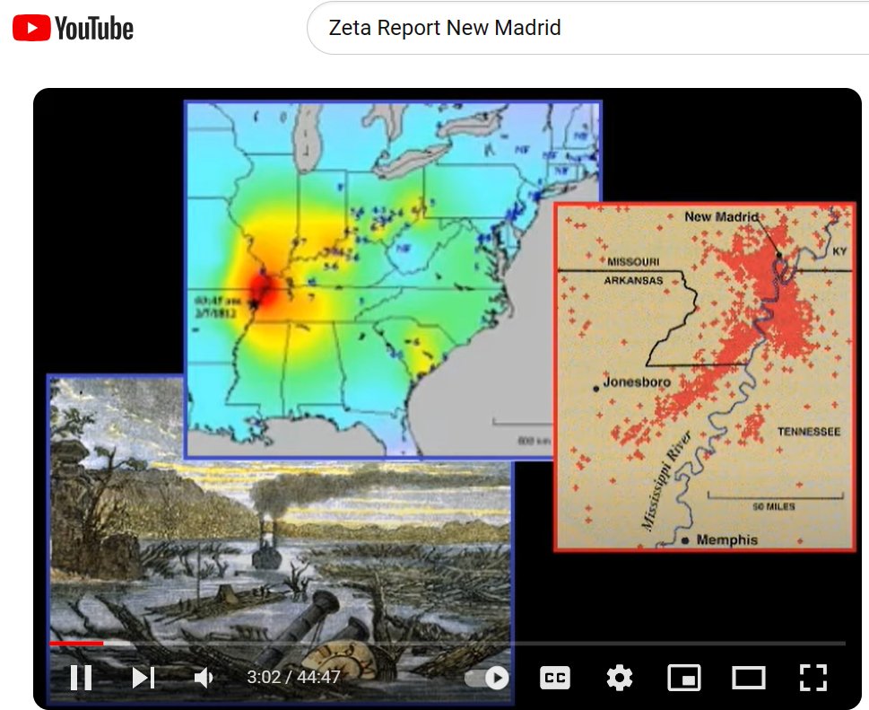 Nancy 
〰️Lieder 
〰️ZetaTalk

New Madrid: 
〰️〰️1811-1812 

History, Liquefaction, 
Quake patterns, Diagonal 
stress, Bow Stress, East Coast 
fault, Alaska quake, Mexico quake 
and crevasse, Ramapo CO release, 
Ricj Strata influence, Oklahoma swarms, 
Mississippi flow backwards,