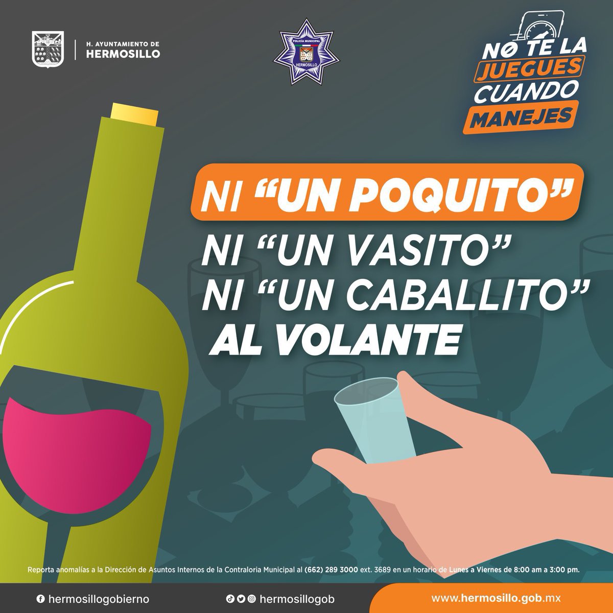 En este primer día de la Expo, recuerda no combinar alcohol al momento de manejar, queremos que todos regresen seguros a casa 🏠