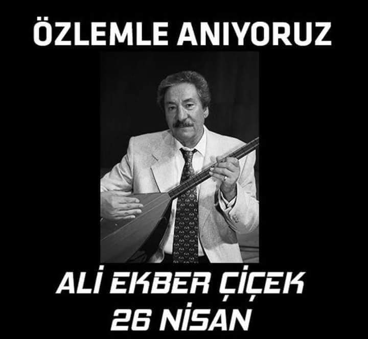 #AliEkberÇiçek #26Nisan2006 #26Nisan #EbruÇiçek #THM #TahtakuslarMezarlığı
Dillerden düşmeyen eşsiz türküleriyle her daim gönüllerimiz de yerini koruyan #TürkHalkMüziği sanatçısı Ali Ekber Çiçek'i vefatının 18'nci Yılında saygıyla anıyorum. @ebrucicek77 @AliEkberCicek_