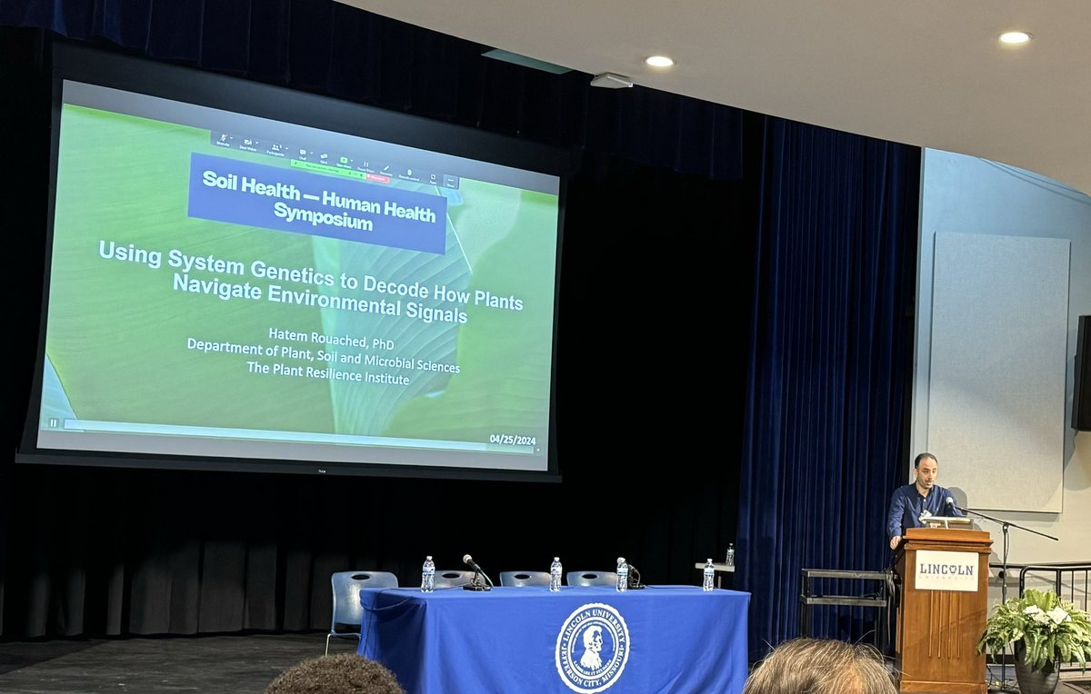 Had a wonderful meeting with Dr Hatem <a href="/hatemrouached/">Rouached Lab</a> at <a href="/LUBlueTigers/">Lincoln University (Missouri)</a> during Soil Health-Human Health Symposium.