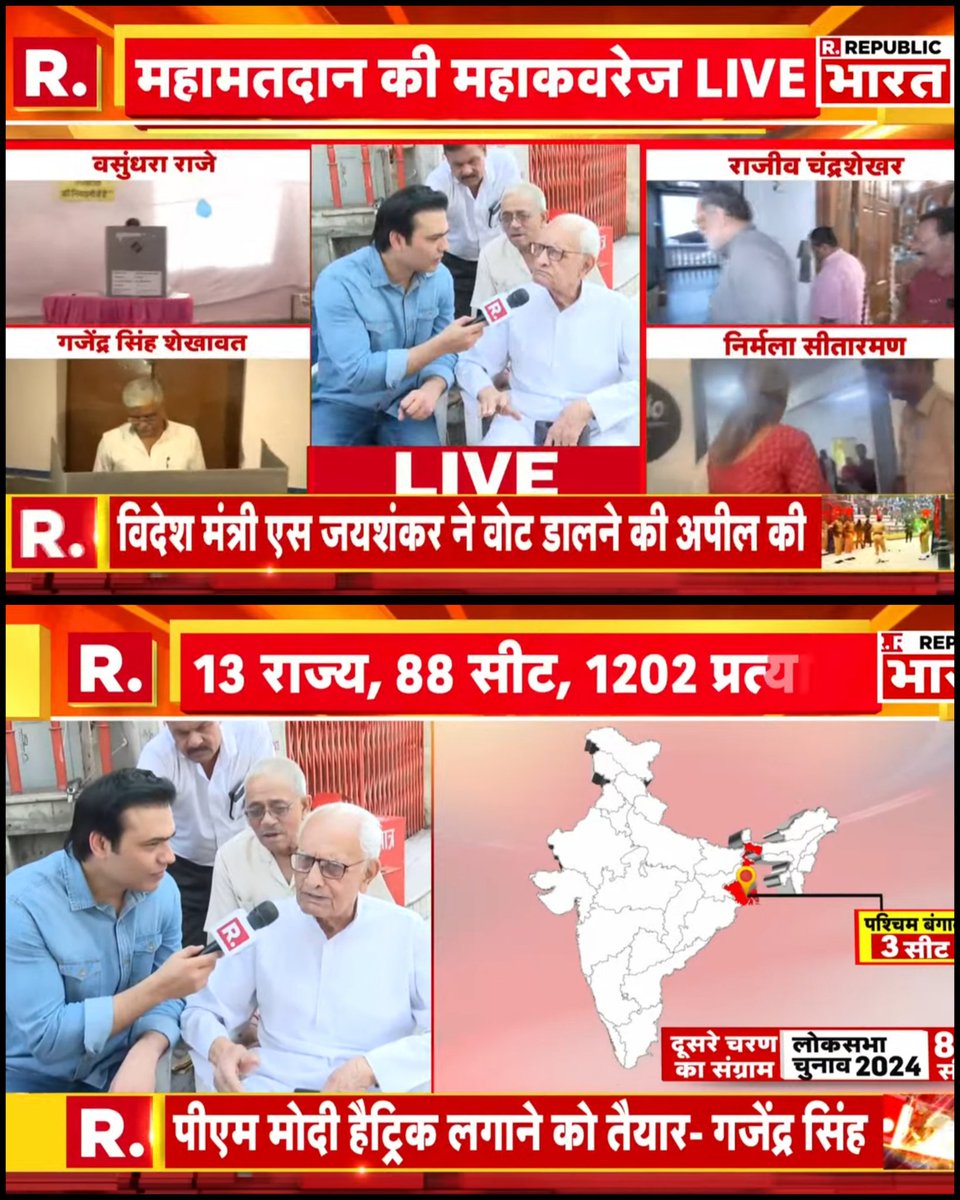 Fantastic Reporting going on.. 🌷🌷🌷 Political Para High with ur josh & excitement high @SyyedSuhail Sir with cut to cut exciting blunt questions & good to see u on the ground to know the actual political breeze! Keep up the gud work top News Anchorji! 🔝😇👍