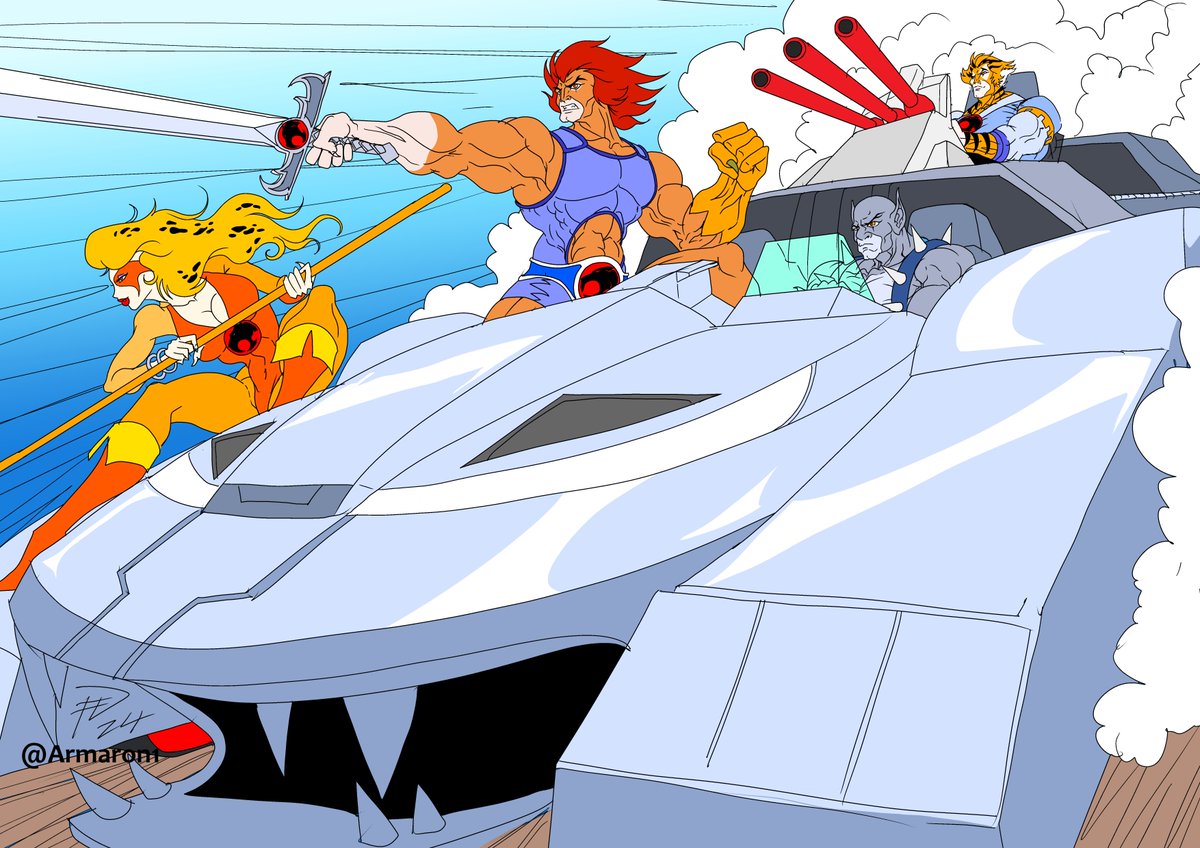 My Thundercats tribute on today's DNQ drawing competition. Obviously, I won the competition. ^_^ #dnqfe #Thundercats #filmation #80scartoons