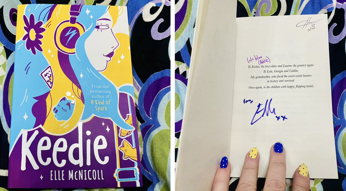 ✨ A Kind Of Spark - Season 2 Day ✨ To celebrate, we have a #Giveaway 🎉 Retweet & follow before midnight for your chance to #WIN this copy of #Keedie, SIGNED by fab author Elle McNicoll, AND by Lola & Caitlin, who play Addie & Nina in the show ✨ #AKOS #AKindOfSpark #AKOSS2