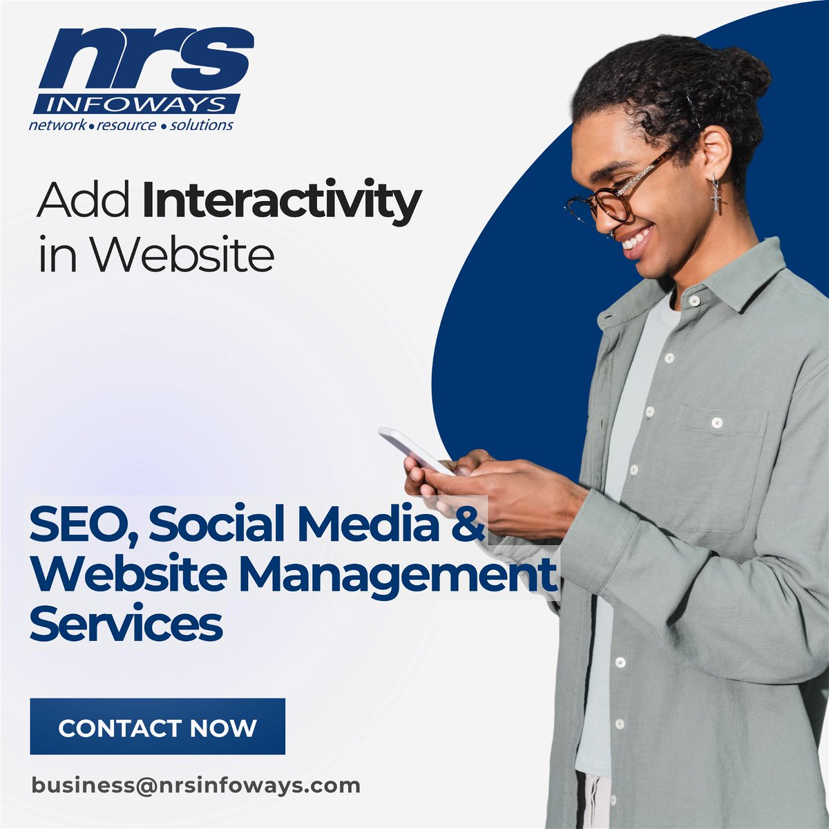 Add Interactivity in Website

Websites that interact with users through forms, surveys, or live chat features can provide a more personalized user experience. 

We can help
Lets discuss business@nrsinfoways.com
#webinteractivity #customerengagement #seo #nrsinfoways