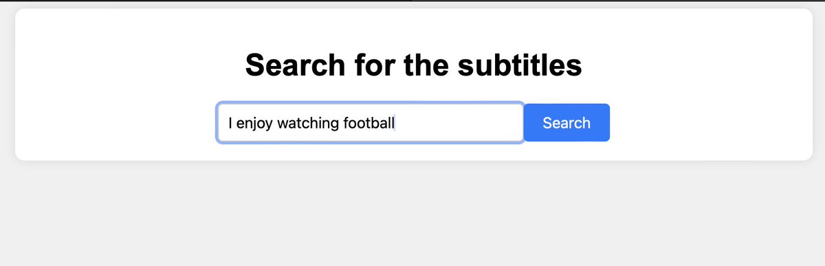 manishputnala's tweet photo. As a task during my data science internship at @innomaticshyd, I have build a semantic search engine based on movie subtitles data, Which efficiently retrieves the relevant subtitle texts based on user query, I used sentence transformers model from @huggingface. https://t.co/peAzHXBdjm