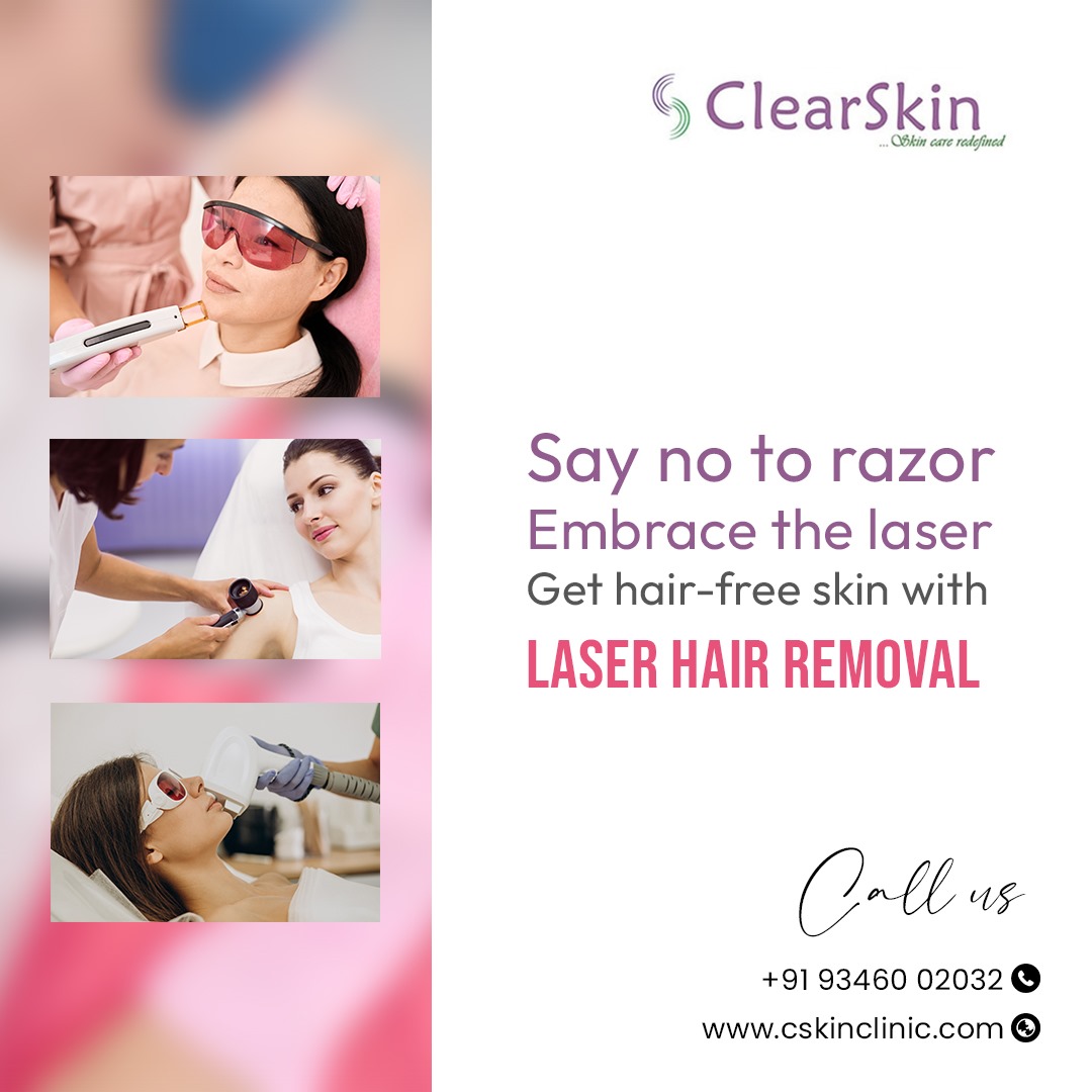 Say goodbye to unwanted hair with Clear Skin Clinic's laser hair removal. Book your appointment now
#clearskin #clearskinhyderabad #laserhairtreatment #laserhairremoval #hairremoval #hairremovallaser #lasertreatment #laserhair #permanenthairremoval #hair #beautysalon #hairfree