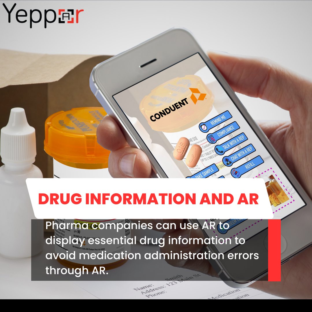 Experience the magic of augmented reality in healthcare and pharmaceutical industry 💉🔍 Pharmaceutical companies are seizing the business potential created by AugmentedReality #HealthcareTech