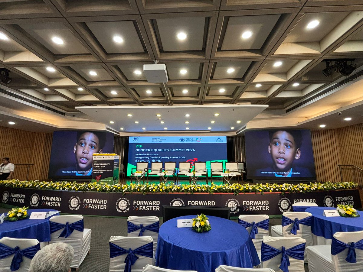 🎉 The anticipation is palpable! The stage is set and the room is buzzing with over 500+ participants, 25+ speakers, coming together to discuss gender equality & inclusivity. 

We are ready for #7thGenderEqualitySummit 2024! 

#UNGCNI #ForwardFaster2030 #GES2024 #Act4GenderImpact