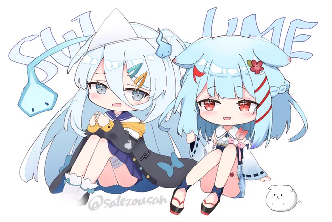 依頼でうめすい描きました〜 #心霊あーと #うめ絵日記