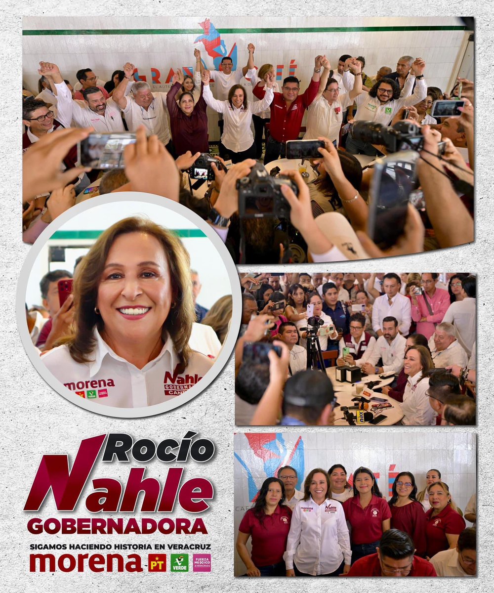 Rocío Nahle próxima Gobernadora de Veracruz porque sabemos que es la mejor, la más honesta, la más inteligente y la más sensible ♥️ Los Yunes están perdidos sabemos la clase de políticos corruptos que son, no llegarán 😡 #RocioNahleGobernadora #PlanC_YaEstaEnMarcha