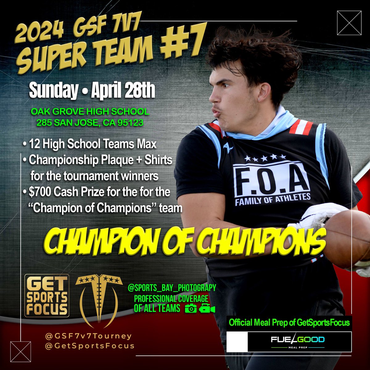 🏆CHAMPION of CHAMPIONS🏆 ‼️ Full Tournament Info w/ projected schedule NOW LIVE @ GetSportsFocus.com ☑️ Super Team #7 Champions 🏆 ☑️ CHAMPIONS of CHAMPIONS 🏆+👕+💰 ✅ Follow @getsportsfocus