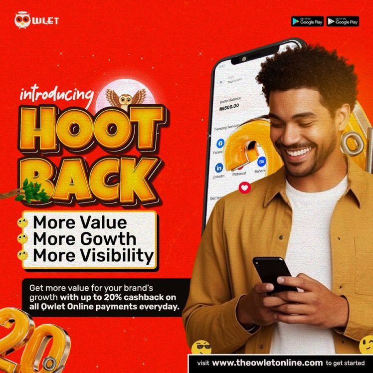 Boost your brand's influence with Hoot back! Unleash boundless potential with up to 20% cashback on purchases made from 12-6am at theowletonline.com. #OwletOnline