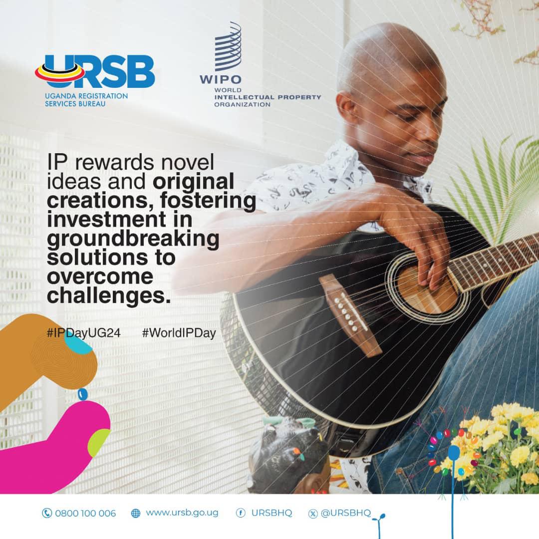 Intellectual Property rewards novel ideas and original creations, fostering investment in groundbreaking solutions to overcome challenges in the world. #IPDayUG24 #WorldIPDay #OpenGovUg