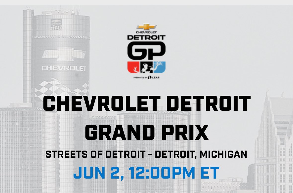 @OctopusThrower_ Next up… @detroitgp weekend May 31-June 2