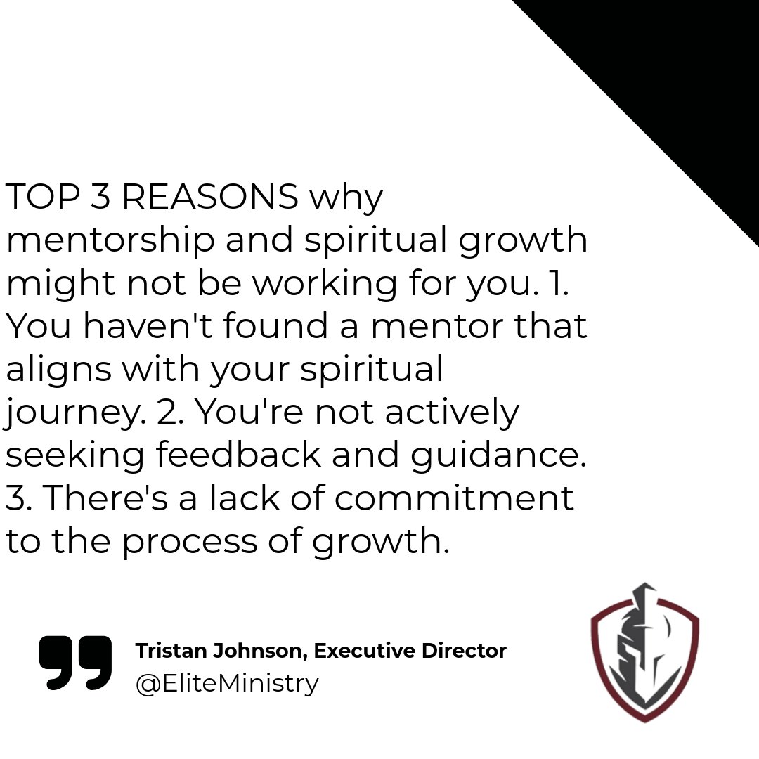 Feeling stuck in your faith journey? 🤔 Let's chat! Mentorship could be the key you're missing. 🗝️ Embrace guidance and watch your spiritual life flourish. 🌱 Reach out: tristan-johnson@hotmail.com #MentorshipMatters #SpiritualGrowth #FaithJourney