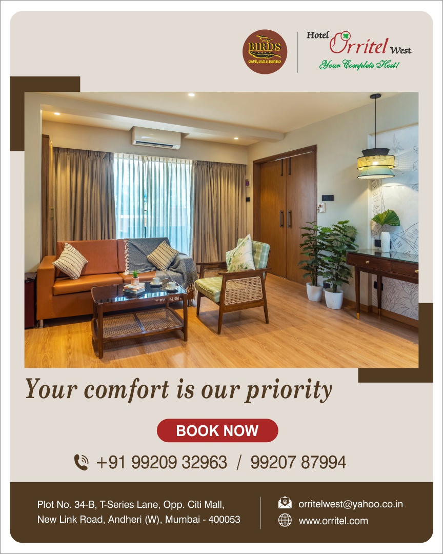 Your comfort is our priority. We bring you the perfect relaxation at Hotel Orritel West.
 
For Booking call : 9920787994 / 9920932963

#hotel #hotels #travel #room #staycation #hotelroom #vacation #mumbai #mumbaihotel #orritelwest #stay #hotelstay #andheri #andheriwest