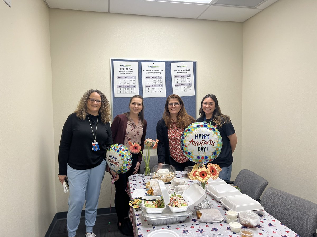 Everyone knows that behind every well-run school office are great administrative assistants! Happy Administrative Professionals Day to our amazing assistants 🩷 We appreciate you so much 💙💚 <a href="/IDEACenterHS/">IDEA Center HS</a> <a href="/ChapCares/">Chaparral HS</a> @GUHSDTweet