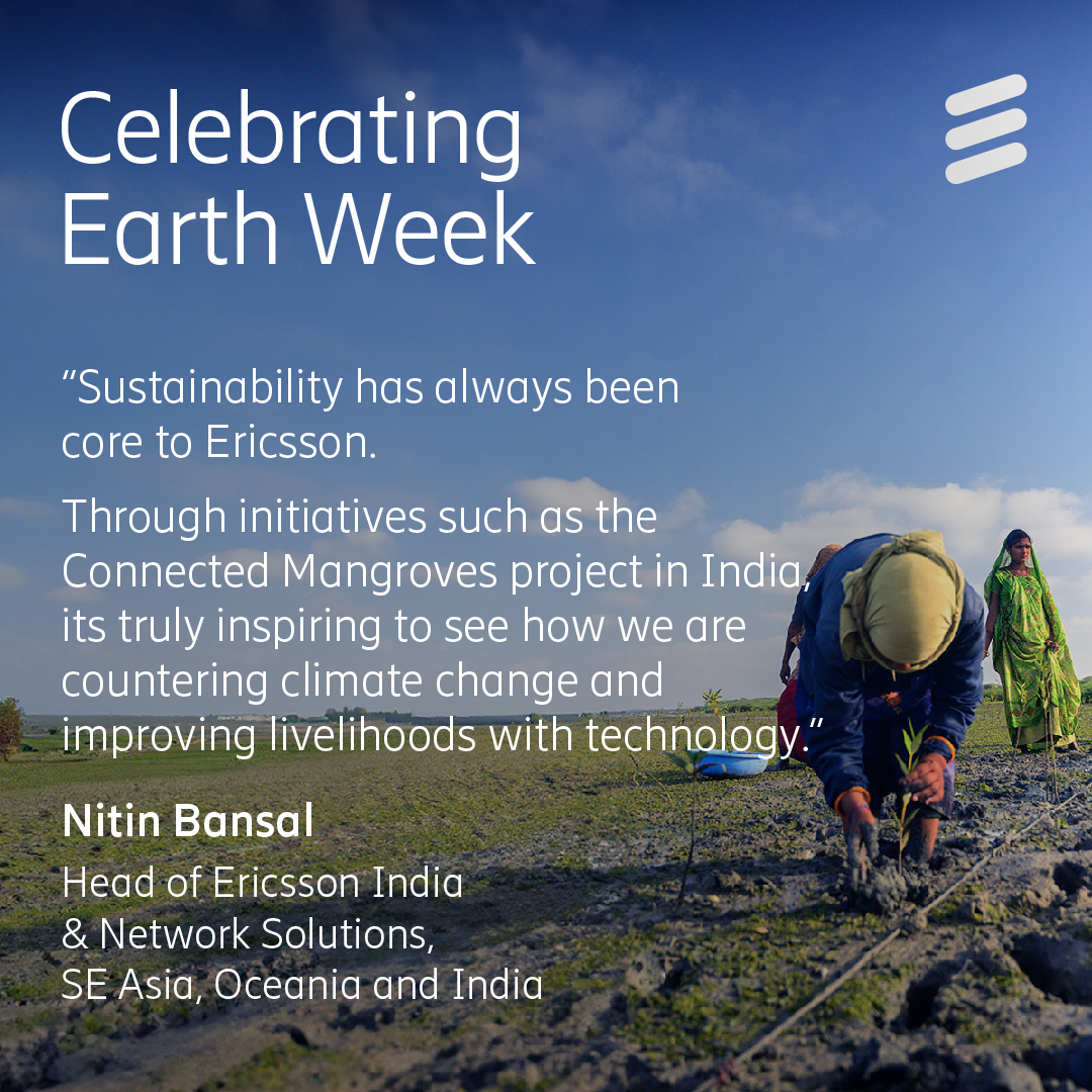 Ericsson’s Nitin Bansal sharing his thoughts on the impact of the connected mangrove initiative in India. Know more: m.eric.sn/z1Yv50RkXSo #EricssonSustainability #GreenEfforts