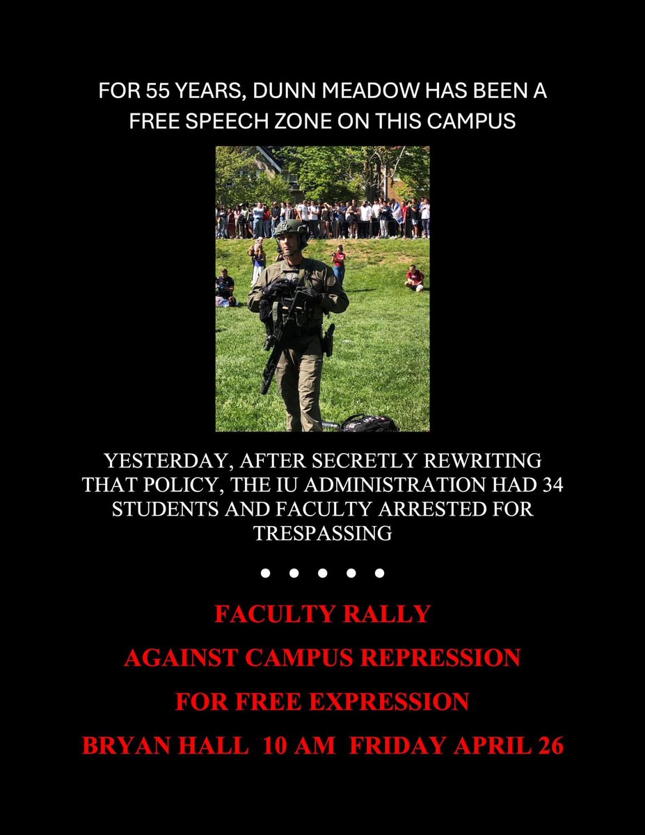 Faculty have called for a protest at the admin building against the administration’s violent crackdown. An hour later, students and their allies will return to Dunn meadow to protest against the genocide in Gaza.