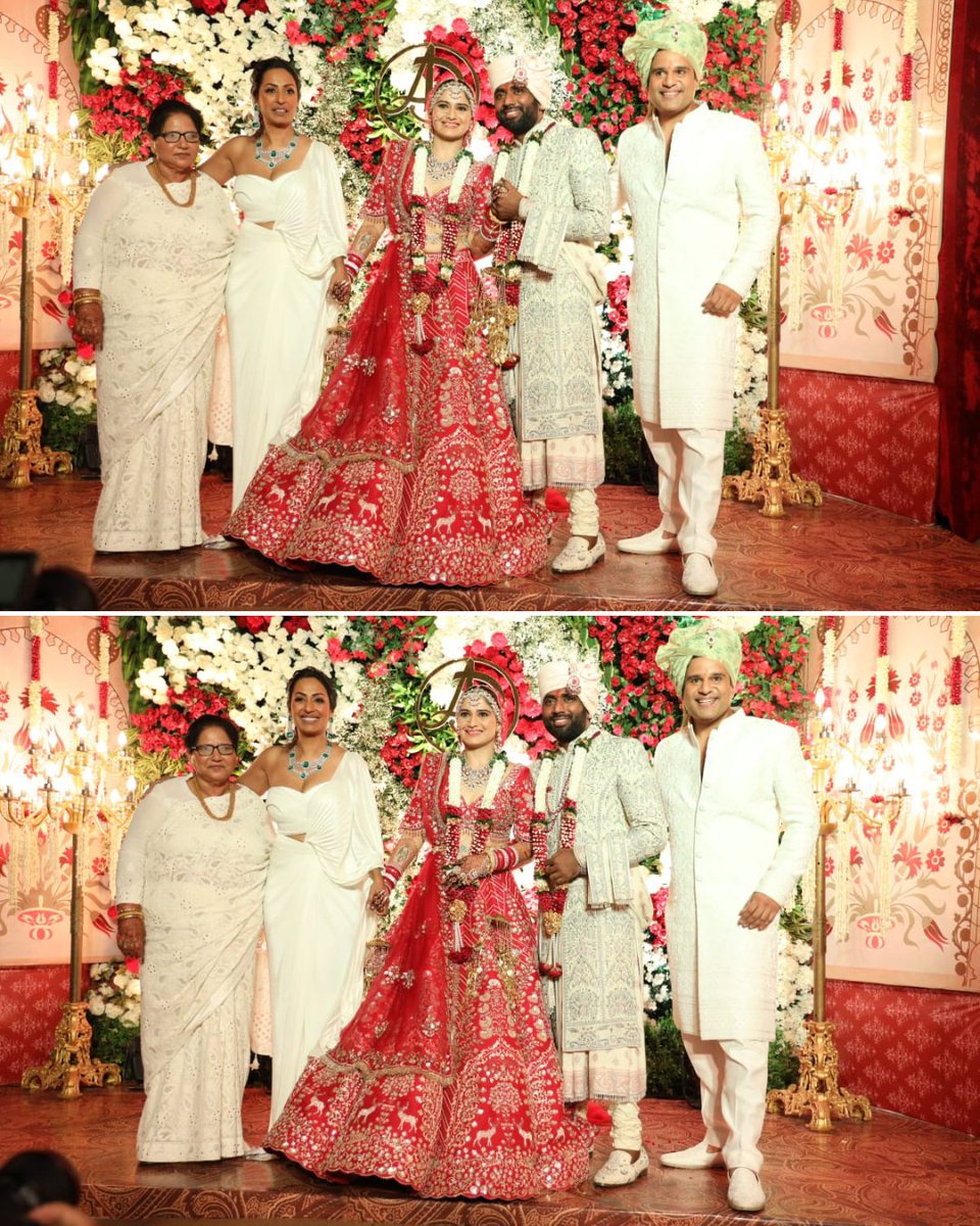 Glitz and glam at the grand celebration of Arti Singh & Dipak Chauhan #artisingh #dipakchauhan #kapilsharma #tinadatta #govinda #tusharkapoor #bipashabasu #karansinghgrover #wedding #bigbday #weddingday #celebrities #bollywood #entertainment #entertainmentbuzz