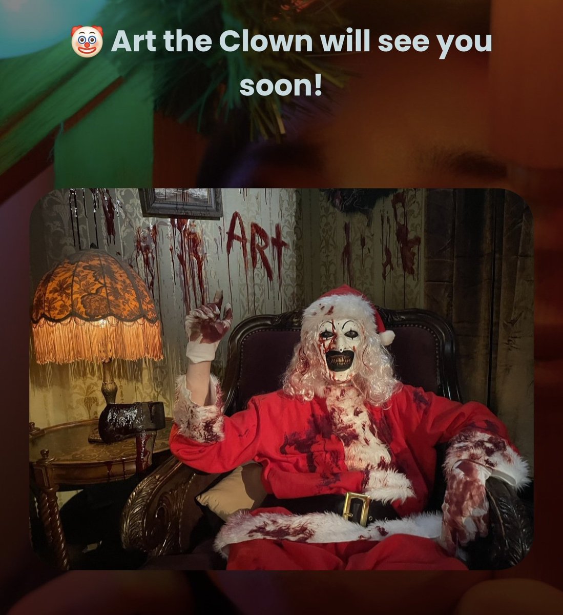 alyxhorror's tweet photo. 183 days until Terrifier 3!!! #Terrifier #Terrifier2 #Terrifier3 #Terrifam #ArtTheClown #ComingSoon #HorrorFam #HorrorCommunity https://t.co/hgHwgC16as