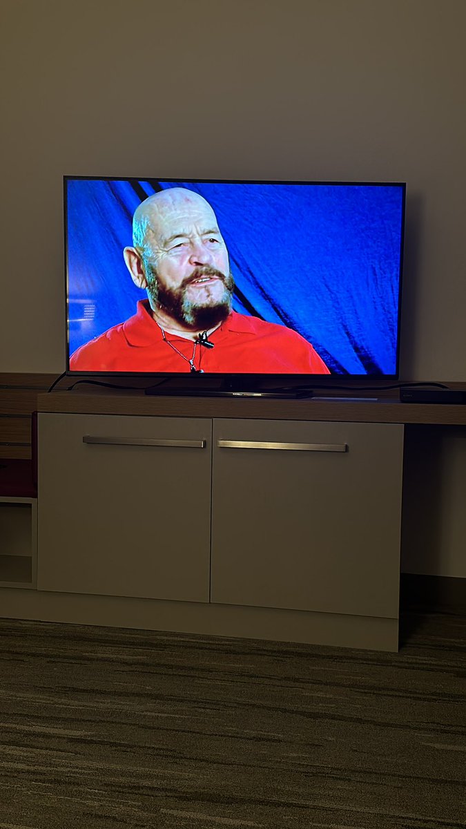 At a hotel watching some DVDs I brought… watching the Ivan Koloff documentary… man, Ivan looked and sounded great for his age. Sucks how he died. I liked this more than I should have lol. Good production.