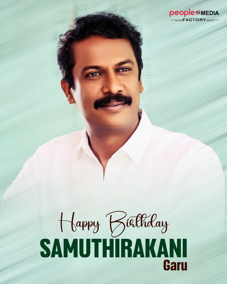 Wishing @thondankani garu, a very Happy Birthday. May your work continue to entertain audiences as both actor & director 🫶🤗 #HBDsamuthirakani