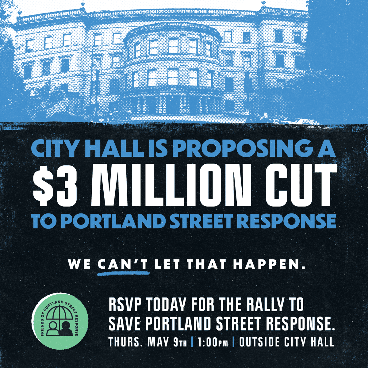 It's time to rally to Save Portland Street Response. RSVP Today: bit.ly/Rally4PSR