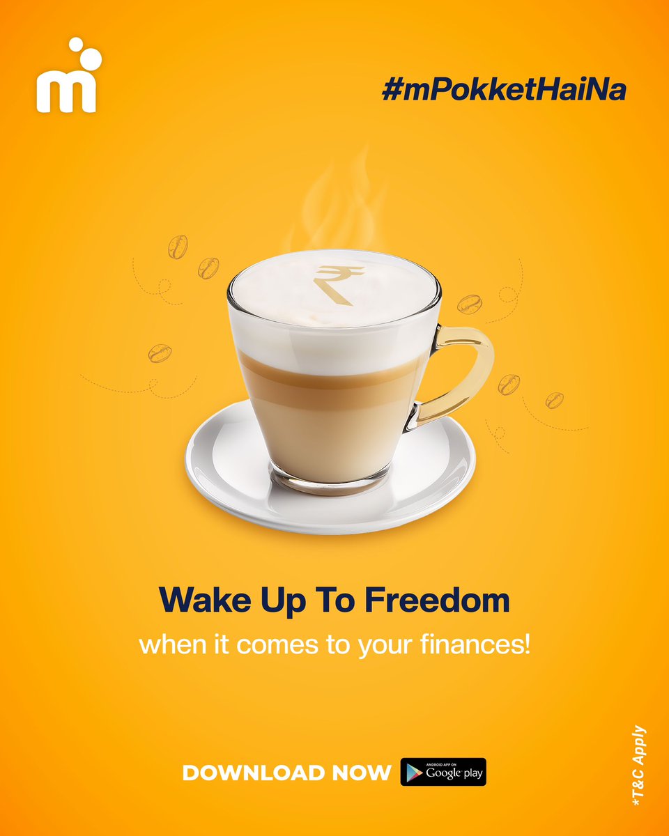 Get ready to wake up☕to financial freedom with zero cash worries🤘kyunki ab #mPokketHaiNa 😎From credit scores to managing EMIs and even unexpected expenses, it's time to energize ⚡finances with your mPokket app📲 #EasyMoney #InstantMoney #InstantCash #Fintech #mPokket