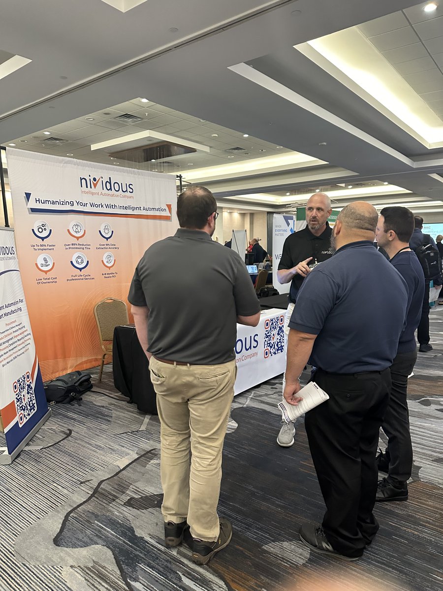 What a buzz at the Automation & Manufacturing Technology Show in Breinigsville, PA, USA, yesterday! 

The Nividous team had fantastic conversations with fellow enthusiasts; all fired up about #IntelligentAutomation, #AI, and pushing the boundaries of #manufacturing innovation.