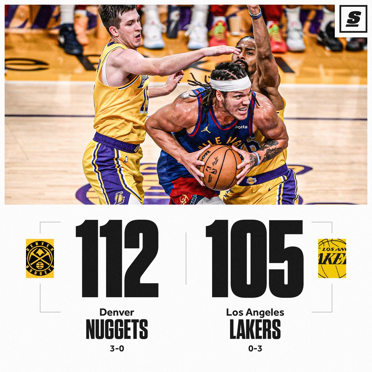 The Lakers are on the brink of elimination following their 11th straight loss to the Denver Nuggets. 😳