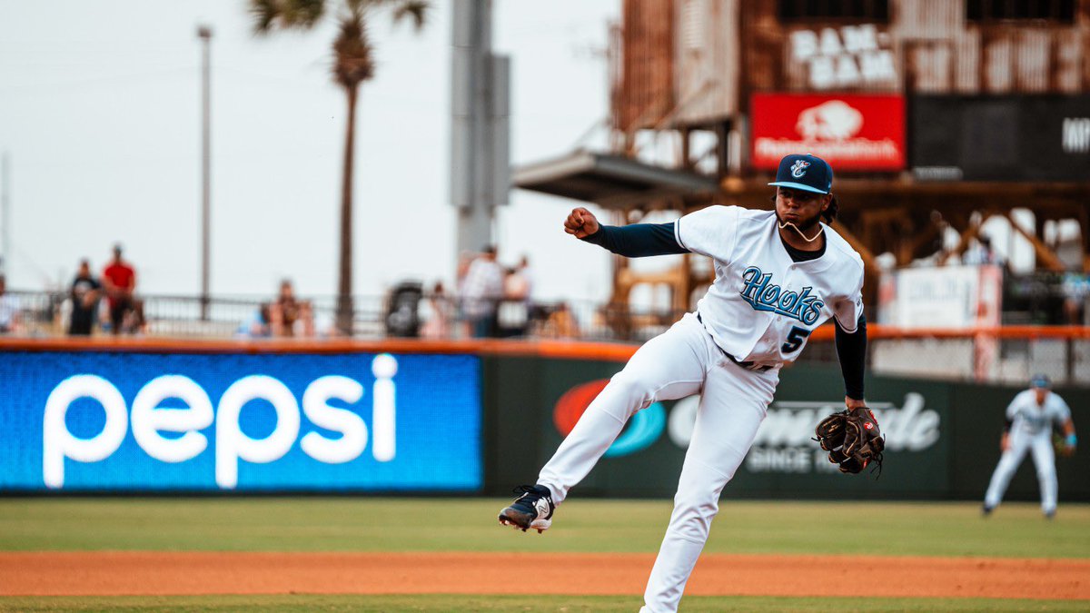 Carlos Betancourt shined on the hill for Corpus Christi, retiring eight of the nine men he faced, before the Hooks fell to the RockRounds, 5-1, on Thursday night. 🔗 atmilb.com/4dbZWXL