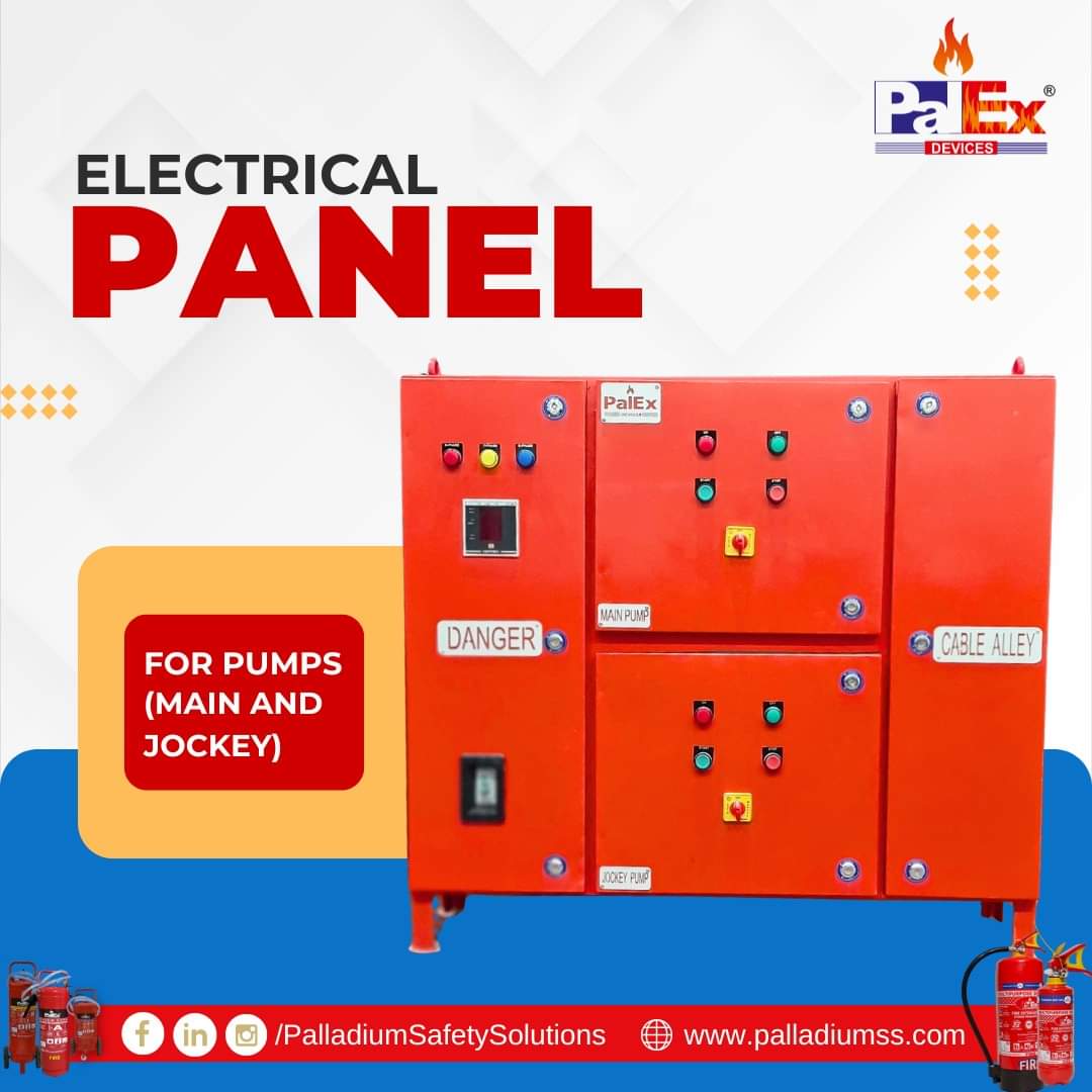 Electrical Panel For Pumps (Main and Jockey)

#Palex #PalladiumSafetySolutions #FireSafetySolutions #FireSafety #fireprevention #FireProtection #FireDetection #ElectricalPanel #ElectricalPanelForPump