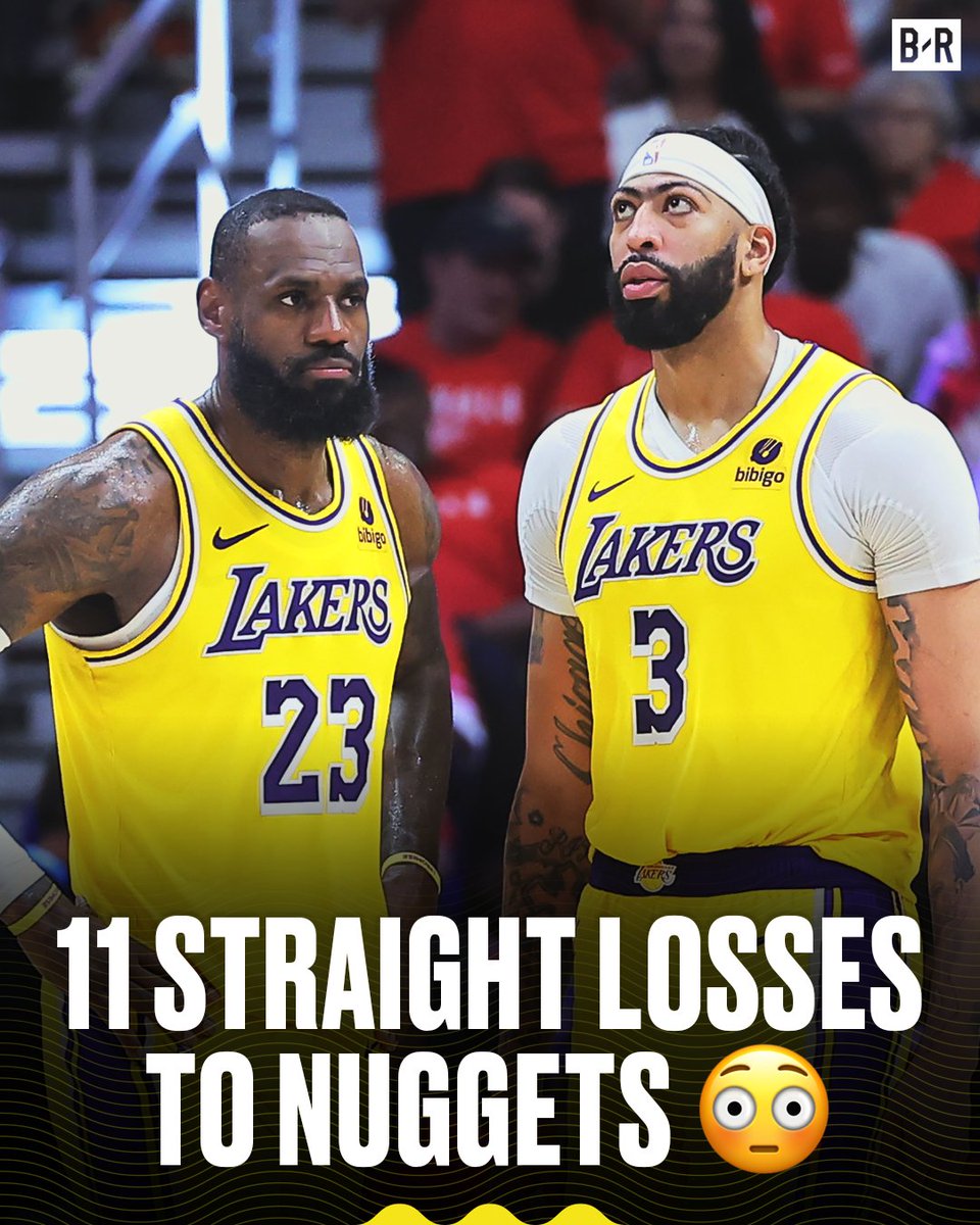 Lakers haven't beat the Nuggets since December 2022 😬 LA is one game away from elimination after falling to 0-3