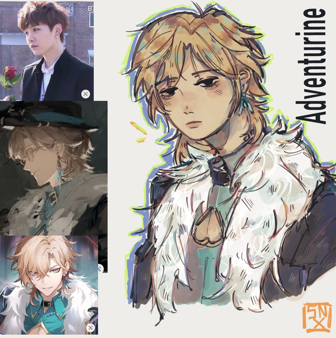 sketchiibread's tweet photo. #adventurine #HonkaiStarRail https://t.co/oiSmXpxGsq