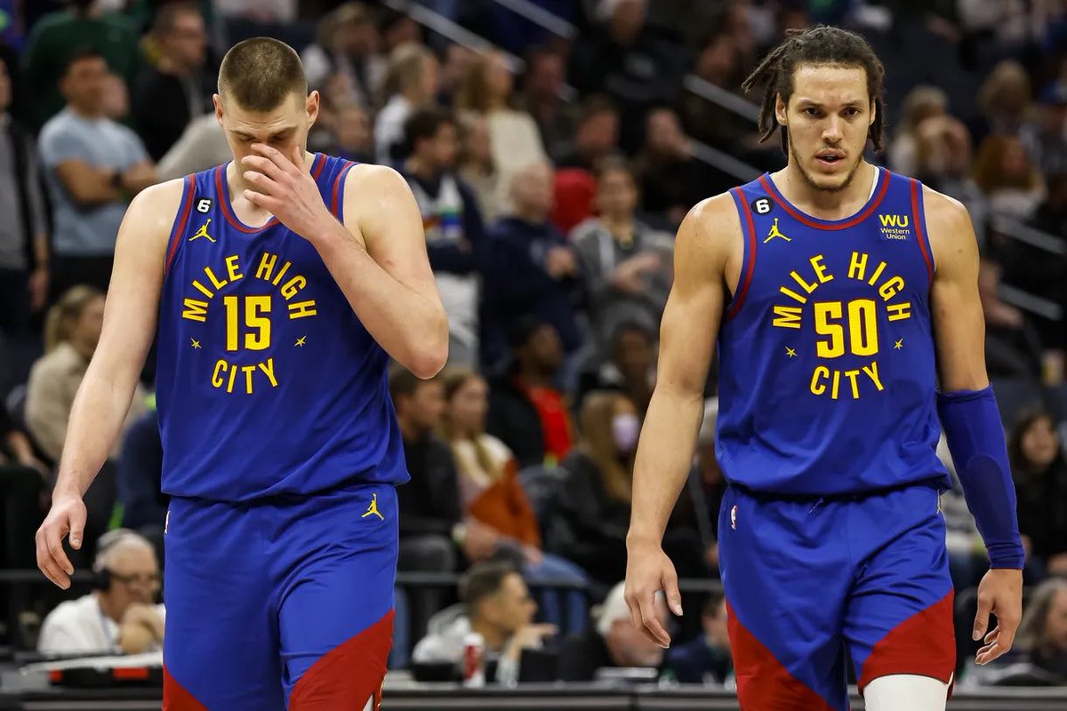Nikola Jokic and Aaron Gordon tonight each had: 20+ Points 15+ Rebounds 65.0+ FG% Across nearly 4000 playoff games played in the last 60 years, they’re the first teammates to reach those marks in the same postseason game.