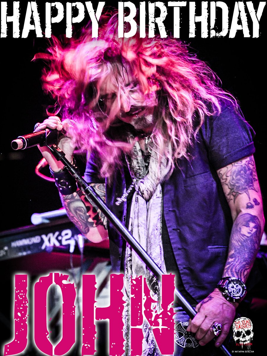 Join us in wishing John a Very Happy Birthday!🎂🎁🎉 In celebration we’re announcing our “Light 'Em Up” World Tour!⚡🚀⚡ Check out the next post going out in a few hours!😎 #TheDeadDaisies #JohnCorabi #HappyBirthday