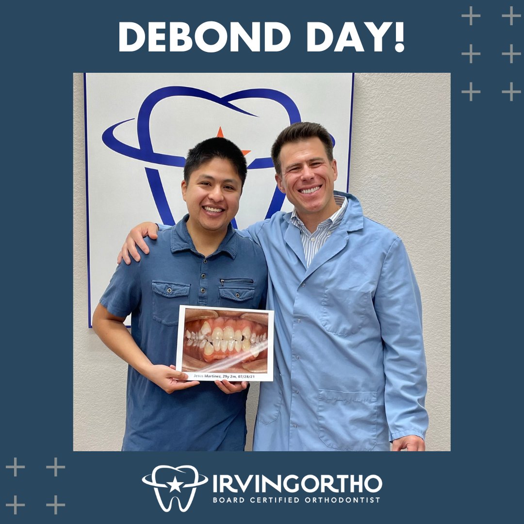 Debond Day smiles are the best kind! 😄 Congratulations to a spectacular smile journey's end and a new chapter of confidence. Keep shining with that bright, brace-free smile!

#DebondDay #IrvingBraces #IrvingOrthodontist #IrvingDentist #IrvingTX #CoppellTX #LasColinasTX