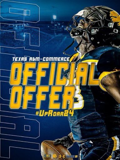 Blessed to receive a offer from Texas A&amp;M University-Commerce!
<a href="/coach_paramore/">Coach P</a>
