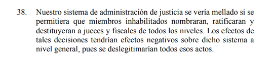 “Los inhabilitados destituyen a la fiscal de la Nación. Una cosa (...) mundo al revés”, dijo Jorge del Castillo, abogado de exfiscal Patricia Benavides, en audiencia del 18 de abril. Argumento similar recogió el TC hoy en su fallo para inhabilitar a Aldo Vásquez y a Inés Tello.