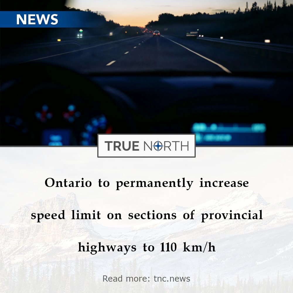 Speed limits in Ontario will be increased from 100 km/h to 110 km/h on 10 additional sections of provincial highways in both the northern and southern regions this summer. Read more: tnc.news/2024/04/25/ont…