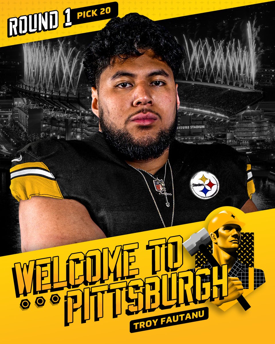 A dream come true to play for the Black & Gold. Welcome to the 412, @tFautanu!