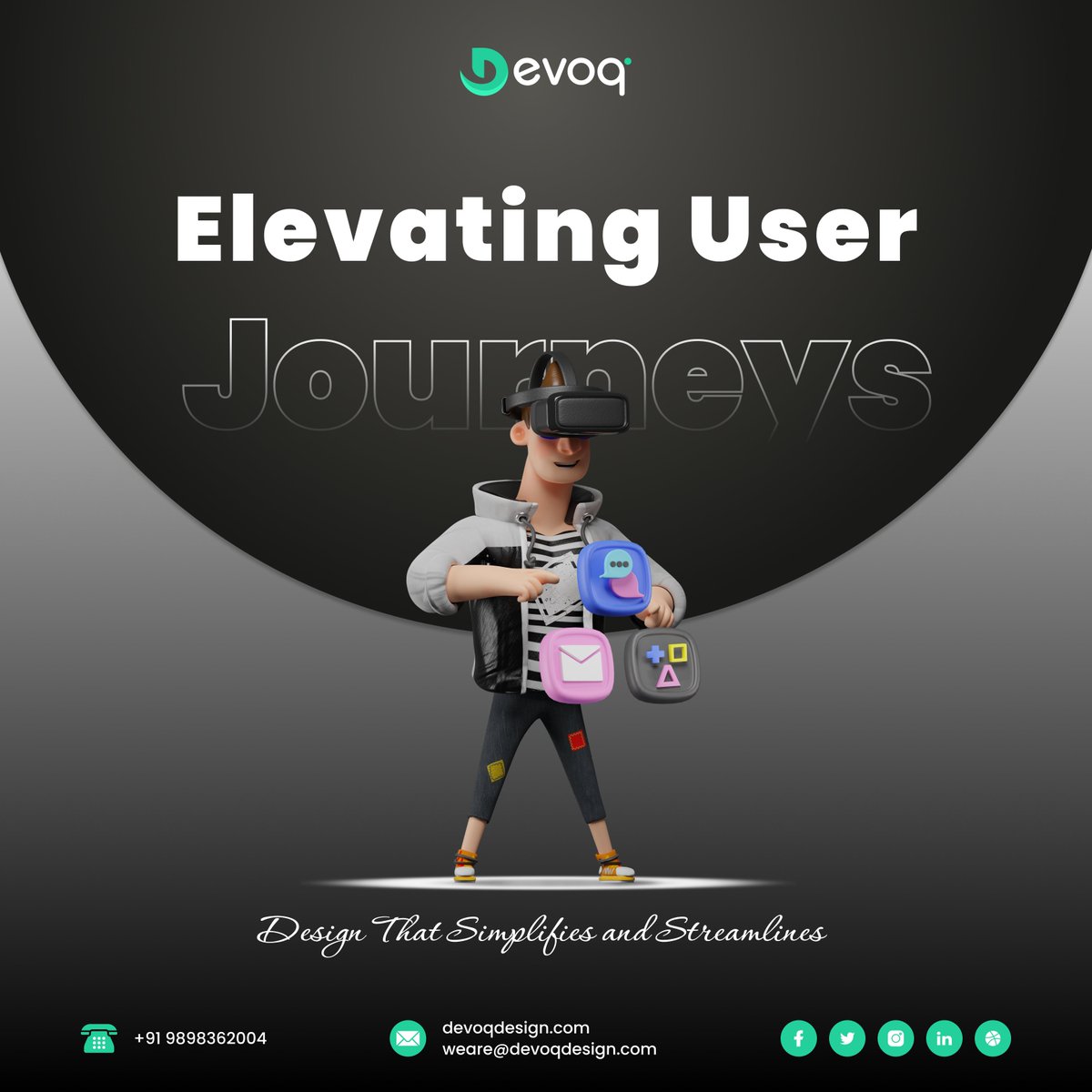 Lost users = lost opportunity.  How can seamless design transform your user journeys?

Visit our website for more details : devoqdesign.com  

Email Us : sales@devoqdesign.com 

#UIUX #UXUI #UIUXDesign #UXUIDesign #UserExperience #experiencematters #uiuxagency