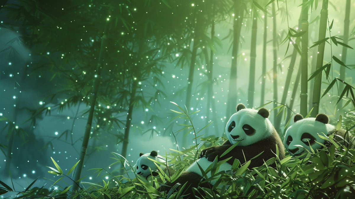 🌙✨ Goodnight, my panda pals! 🐼 Remember to nourish your bodies with bamboo bites, hydrate like the bamboo forests after rain, and snuggle up in your cozy panda dens for a restful night's sleep. 🎋💤 Don't forget to check in on your fellow pandas, spreading love and warmth…