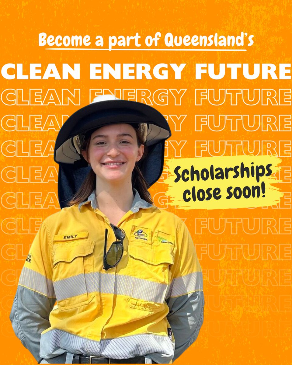 Do you want to be a part of our clean energy transition? EQL’s Future of Energy Engineering scholarship applications are closing on the 28th of April. energyq.com.au/careers/future…