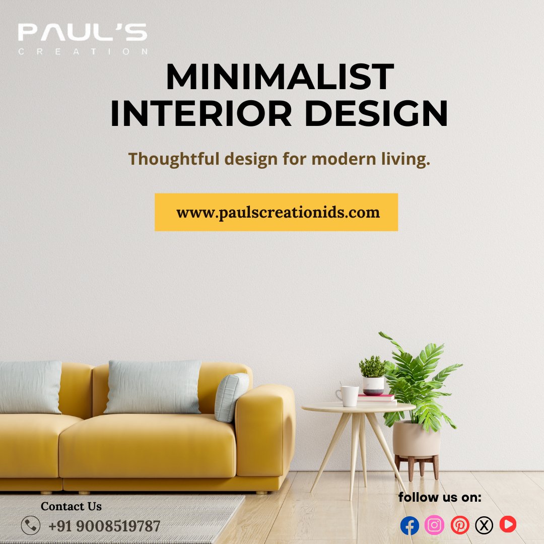 🏡✨Paul's Creation offers a minimalist interior design that showcases simplicity's beauty. 
🌐paulscreationids.com
📌maps.app.goo.gl/qJVuAJ6vBD4RmJ…
.
.
#paulscreation #interdesignstudio #bangalore #designinterior #renovation #designfirm #dreamhome #interiordesign #minimalistdesign