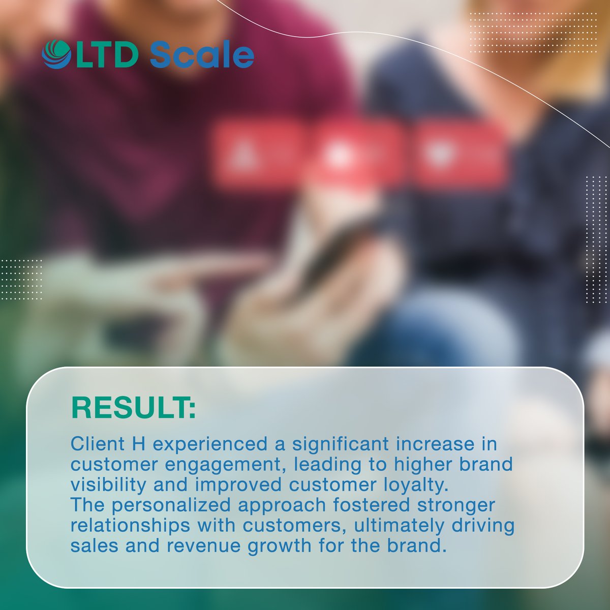 Ready to elevate your online customer engagement? Discover how LTD Scale can transform your digital presence! #CustomerEngagement #DigitalMarketing #LTDscale​#SuccessStories #RemoteTeams  #TeamsWithoutBorders