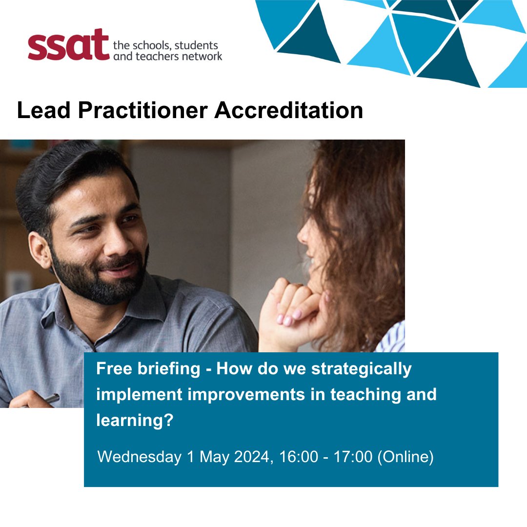 Free Online Briefing: 1st May 16:00-17:00 With exams just round the corner, now's the time to think CPD. We'll cover how leadership coaching will help retain and recruit - including support staff. Find out more: ow.ly/Oxox50RnYLY #leadpractitioner #edutwitter @SsatNat