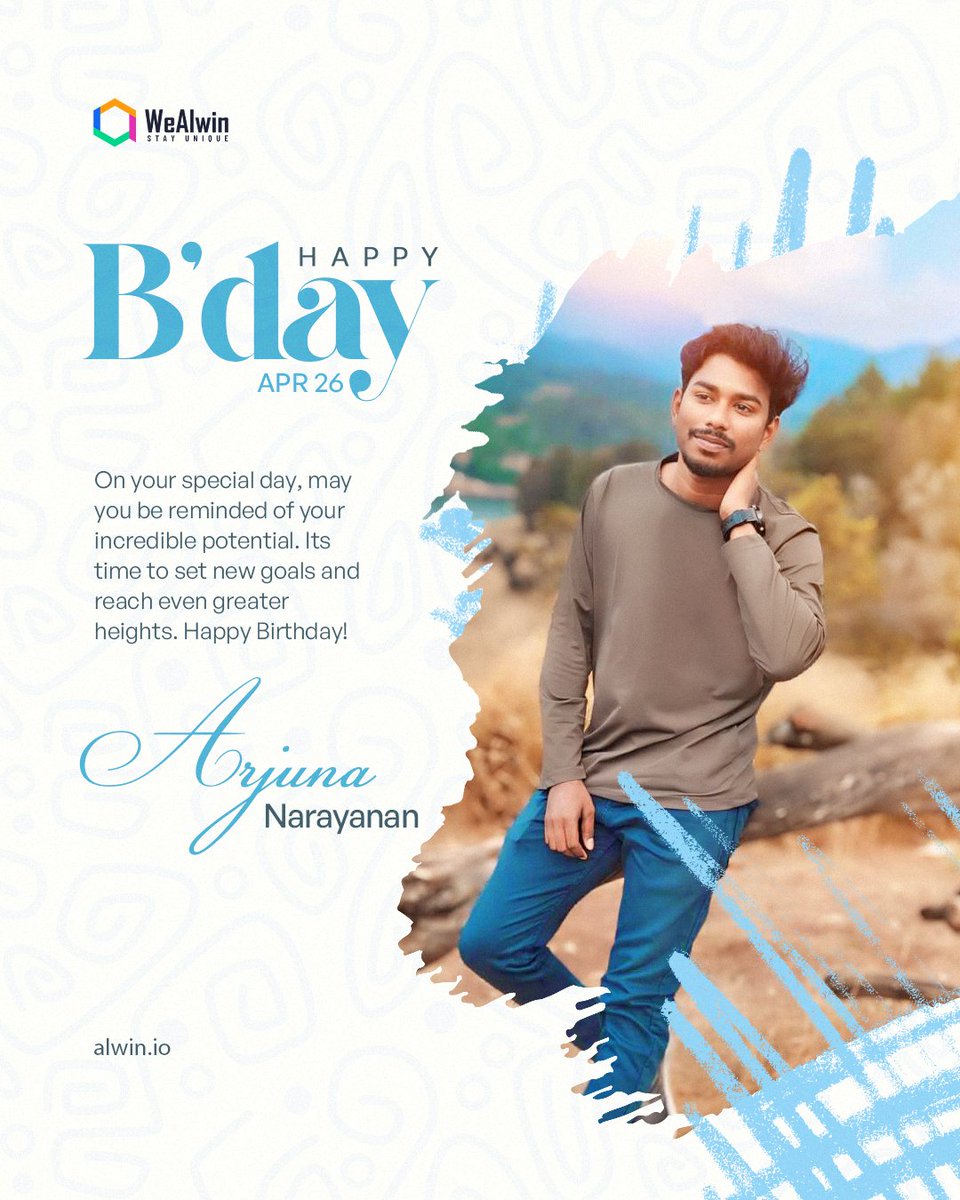 Happiest Birthday Mr. Arjuna Narayanan 

🎁Our #employee just leveled up another year! Let's shower them with love and #bestwishes!🎊

Follow @AlwinTechnology..🤙

#wealwin #birthday #birthdaywishes #birthdaycelebration #happybirthday #happybirthdaytoyou #happybirthdaywishes