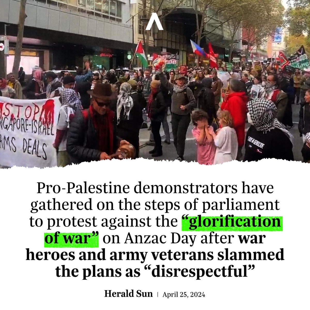 Anzac Day is now under attack from the activists and elites. Our most sacred national day is to them just another opportunity for protest and division. If you hate our country, why don't you go live in 'Palestine'?